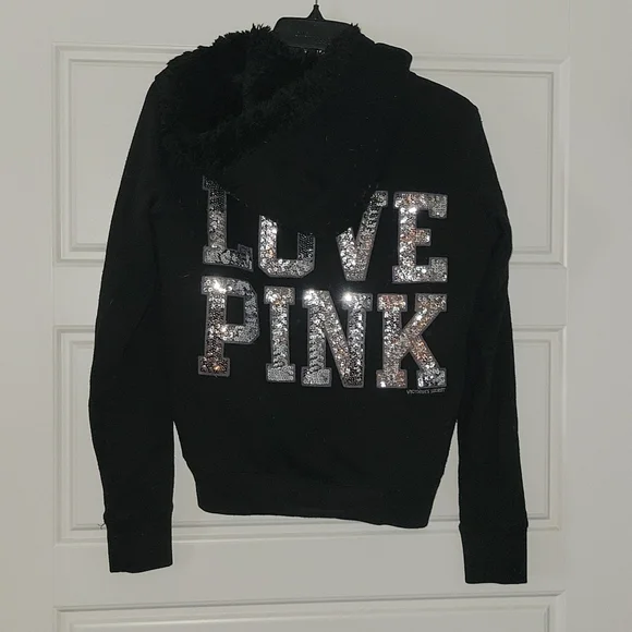 Love pink jackets deals